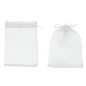 Bolsa Organza Blanco  12 Unidades Diferentes Tamaños