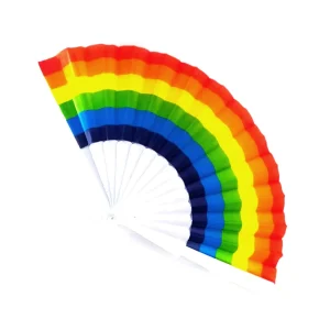 Abanico Plastico Arcoiris 12 Unidades